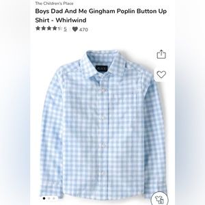Boys Gingham button up dress shirts